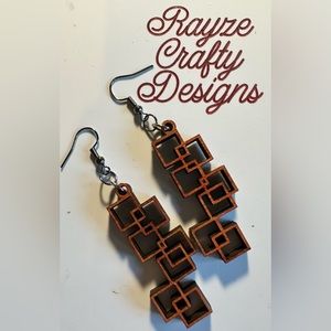 Wood earrings